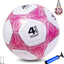 Balón fútbol talla 3-4 rosa brillante para niños 3-12 años