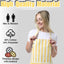 Delantal cocina algodón resistente gotas ajustable con bolsillos