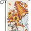 Bandera jardín Hello Fall 12x18pulg calabaza girasol