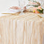 Camino mesa beige 10ft gasa tela queso decoración boda