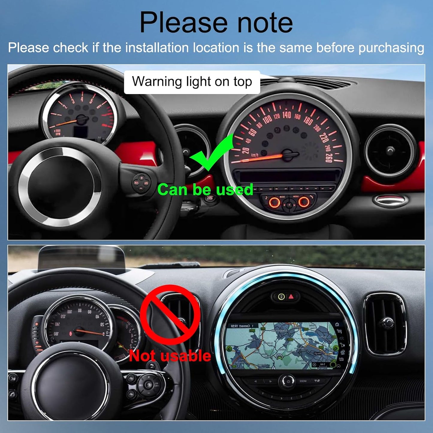 Soporte teléfono BMW MINI Cooper 07-13 clip fijo manos