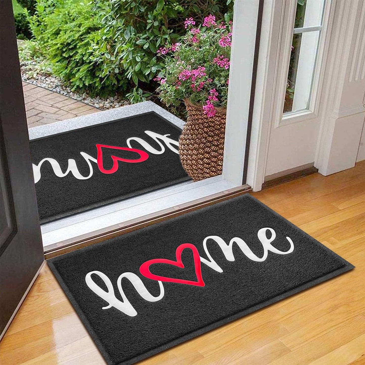 2 Alfombras Puerta 30x17.5" Antiderrap Absorbente