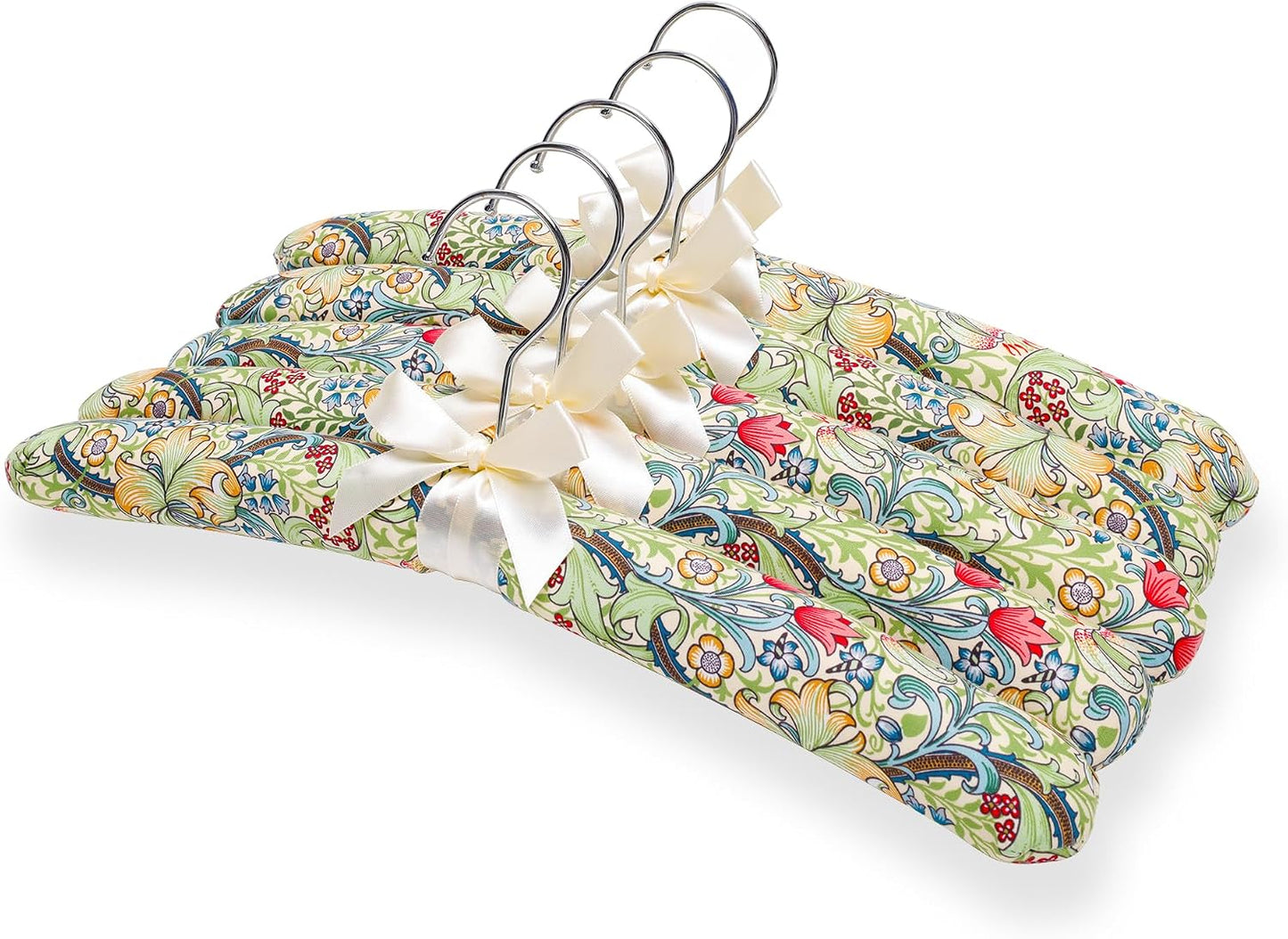 Perchas acolchadas para mujer con estampado floral