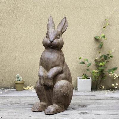Estatua conejo jardín bronce 22.75pulg