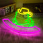 Letrero neón rana sombrero led regulable usb decoración pared