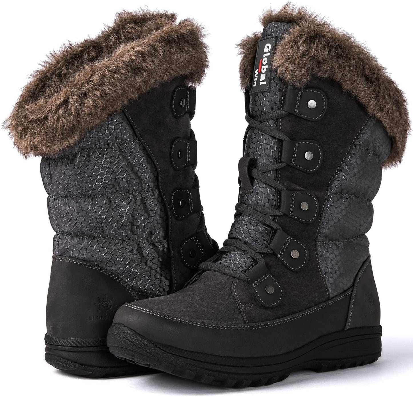 Botas nieve mujer impermeables forro polar antiderrap