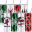 8 Vases Navidad Acero Inox Doble Aislamiento con Tapa Popote