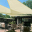 Toldo parasol triangular 16x16x16ft color crema