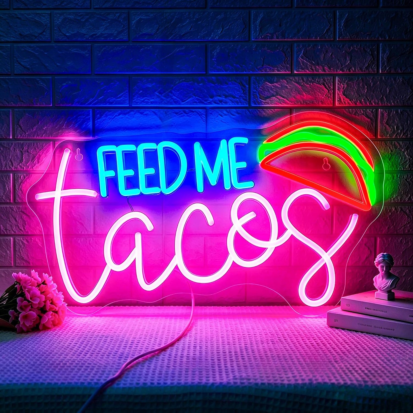 Letrero neón LED para decoración pared fiesta cumpleaños