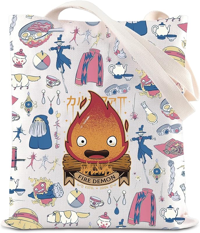 Bolsa de hombro anime calcifer regalo inspirado en película