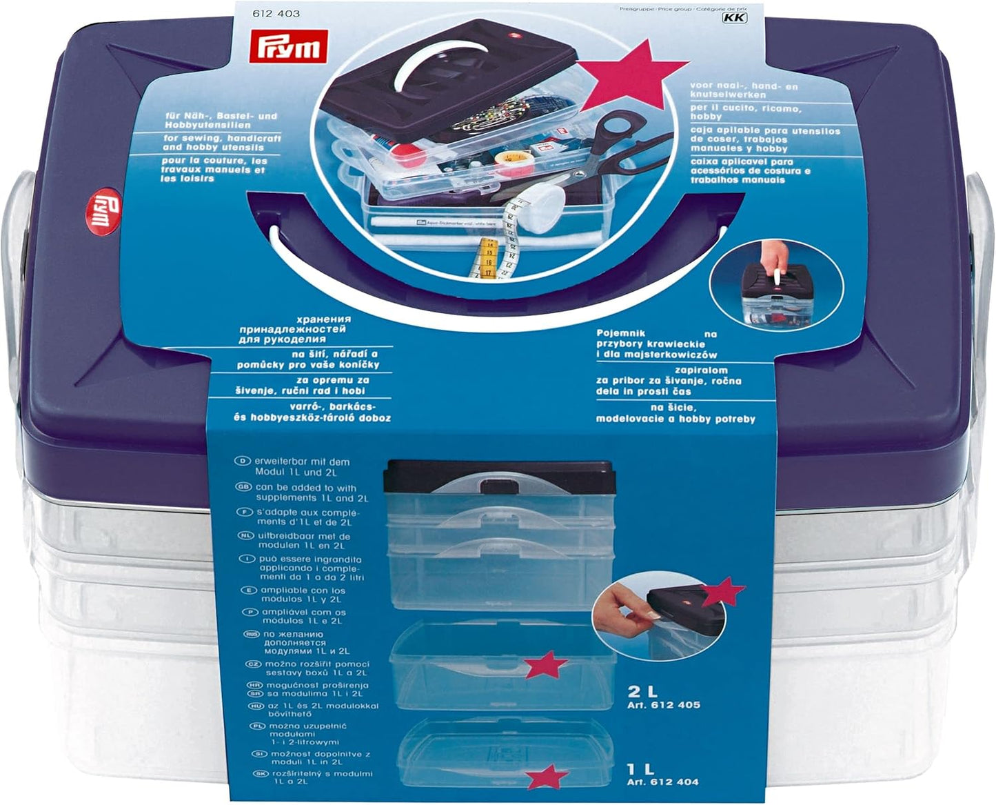 Caja clic transparente 9.4x6.5x5.5"