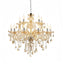 Candelabro cristal K9 12 luces color coñac