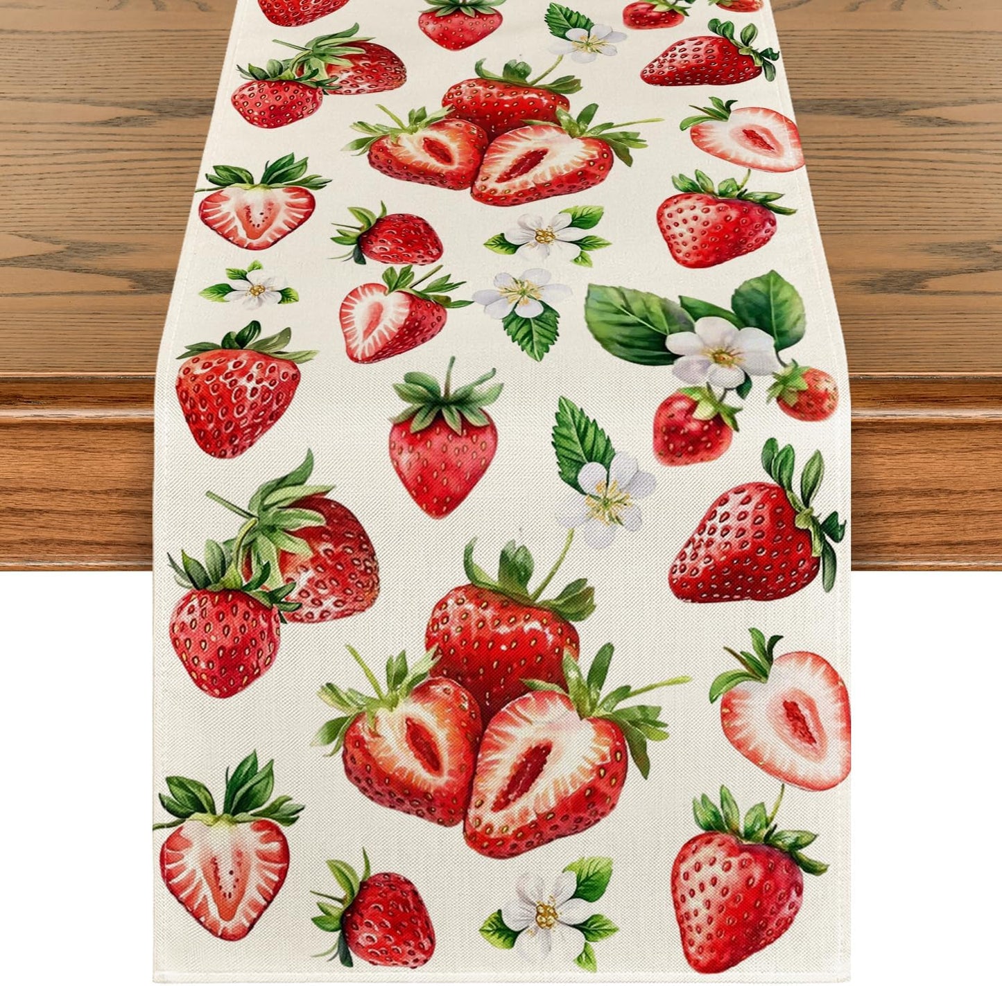 Camino mesa primavera verano flores silvestres fresa 13x120pulg