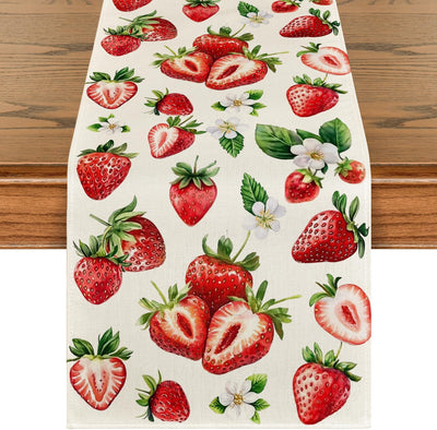 Camino mesa primavera verano flores silvestres fresa 13x120pulg