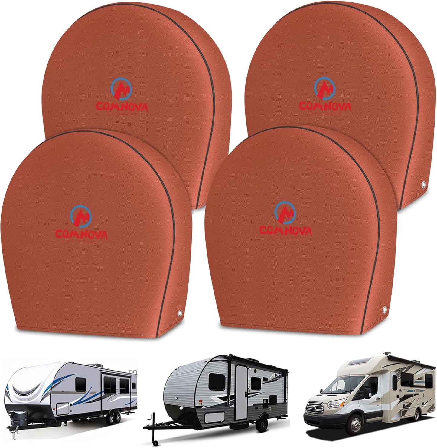 4 Fundas Neumáticos RV 600D Impermeables 33-35