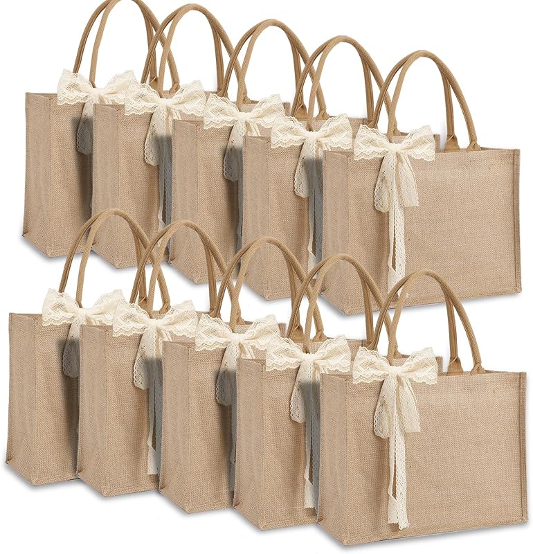 Set bolsas arpillera con cinta reutilizables