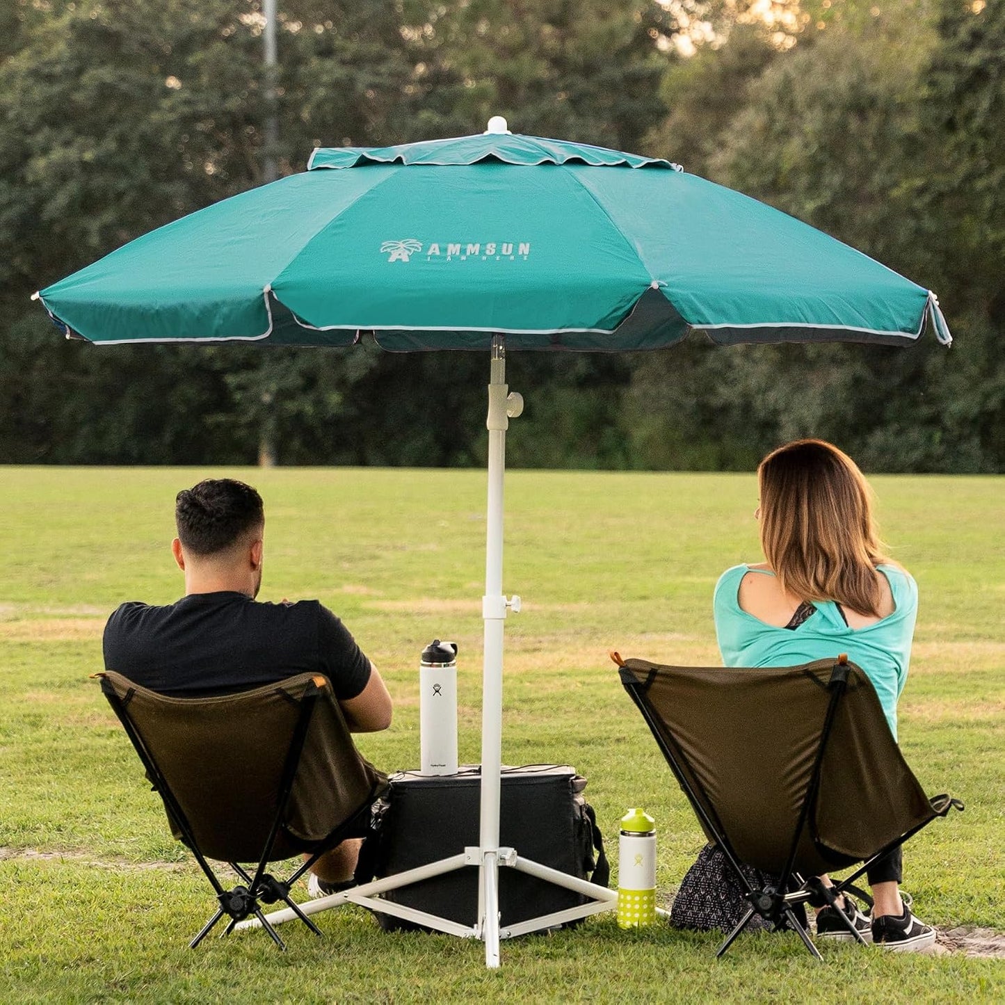 Sombrilla solar portátil con soporte 6.5pies para deportes