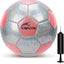 Balón fútbol niños 3-12 años con purpurina inflador