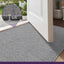 Tapete puerta 17x30pulg antiderrap gris absorbente