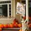 Banderas cruz de otoño decoración patio grande