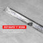 Drenaje ducha lineal acero inox 304 24pulg con colador