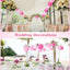 48 Linternas papel decoración fiesta colgantes 4-10pulg rosa