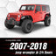 Set 4 guardabarros plano JK comp Wrangler 07-18 acero