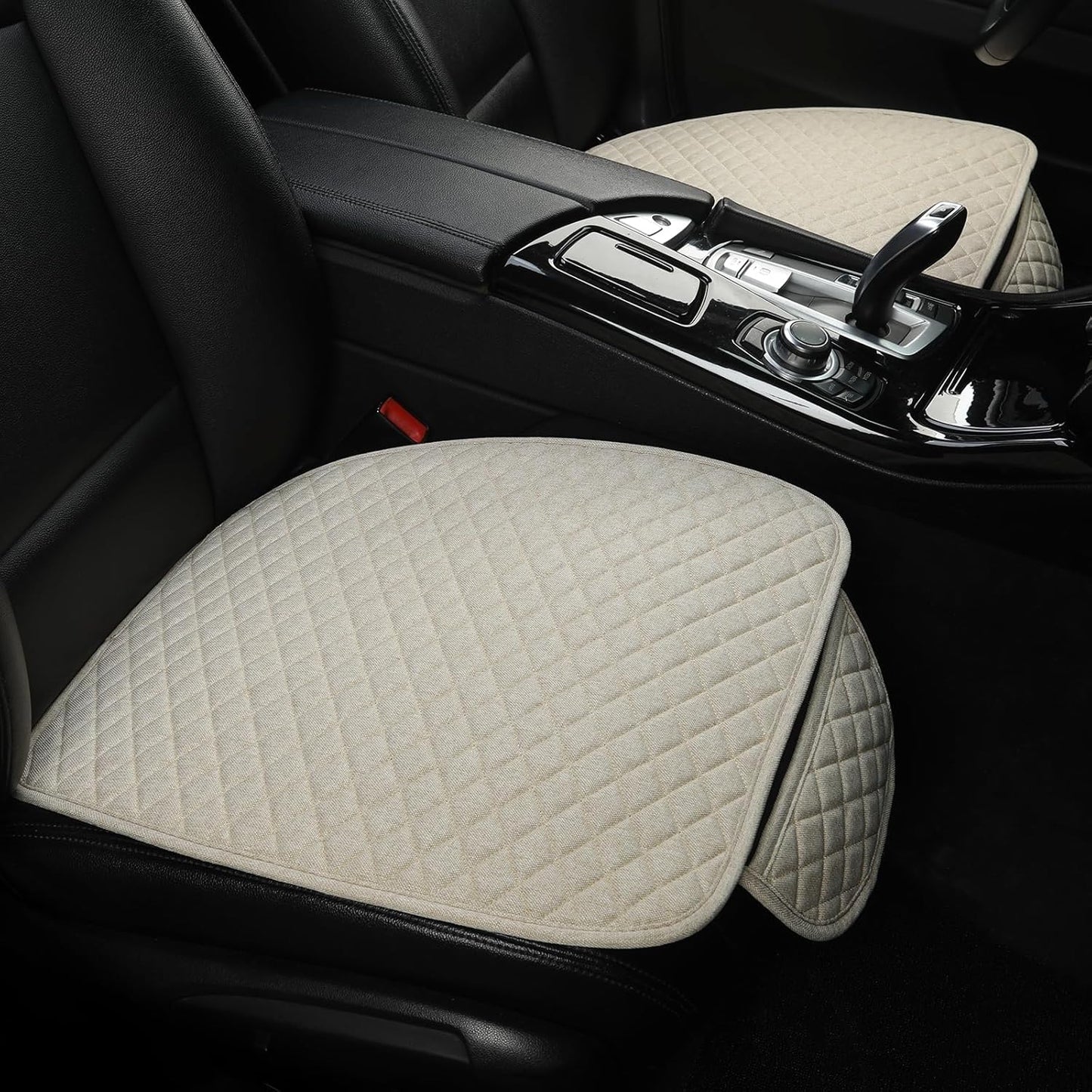 Fundas asiento lino coche 2 almohadillas ajuste universal