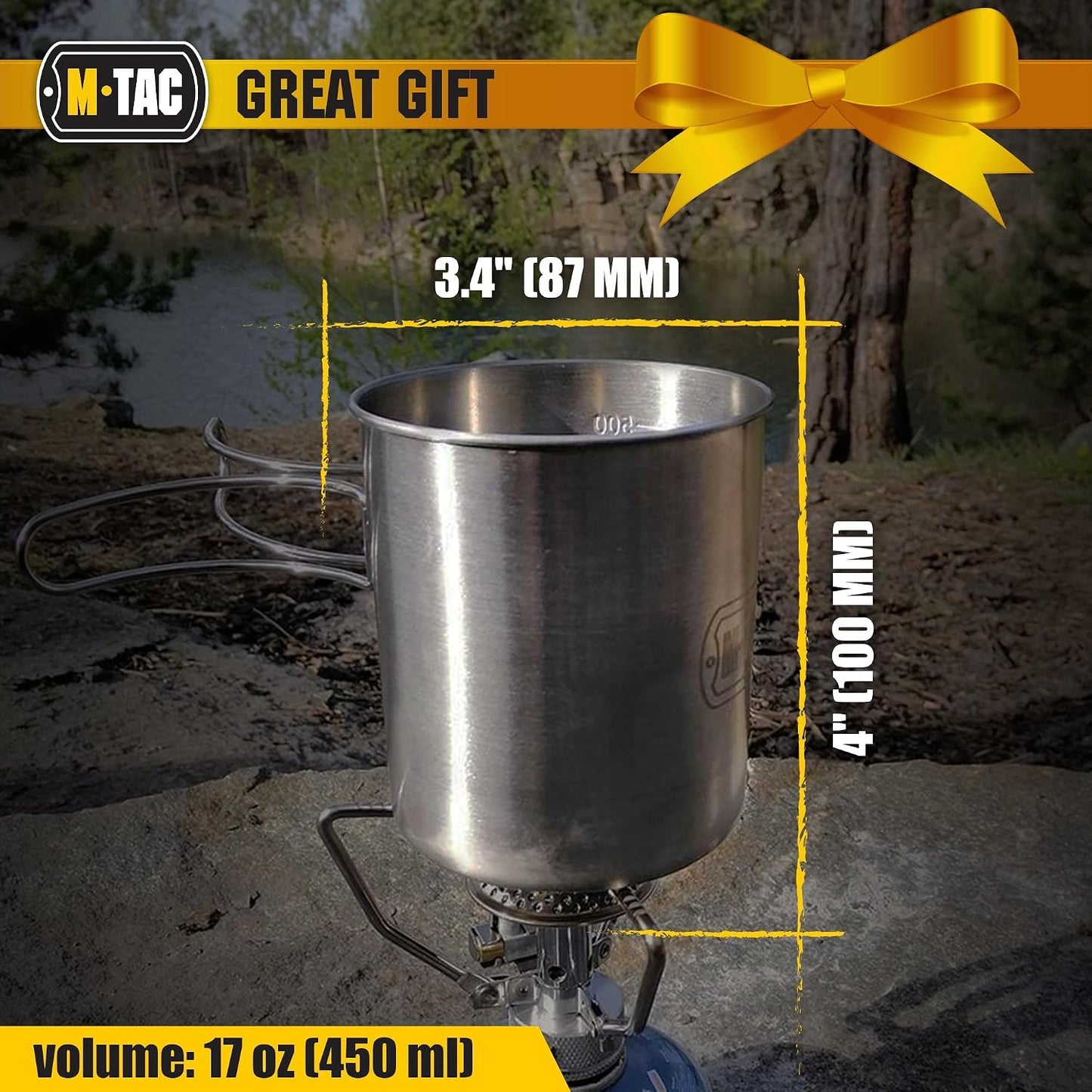Taza café viaje acero inox 17oz con mango