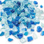 Rocas vidrio de fuego azul 20lb para chimenea decorativa