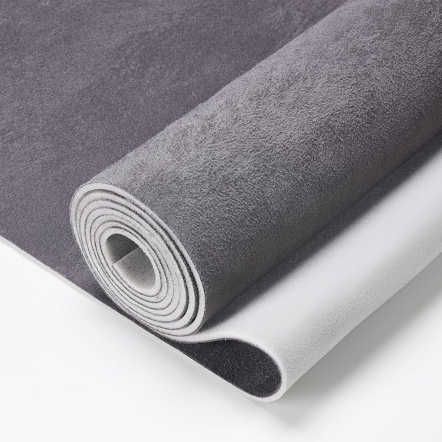 Tela gamuza techo auto 120x60" espuma respaldo gris