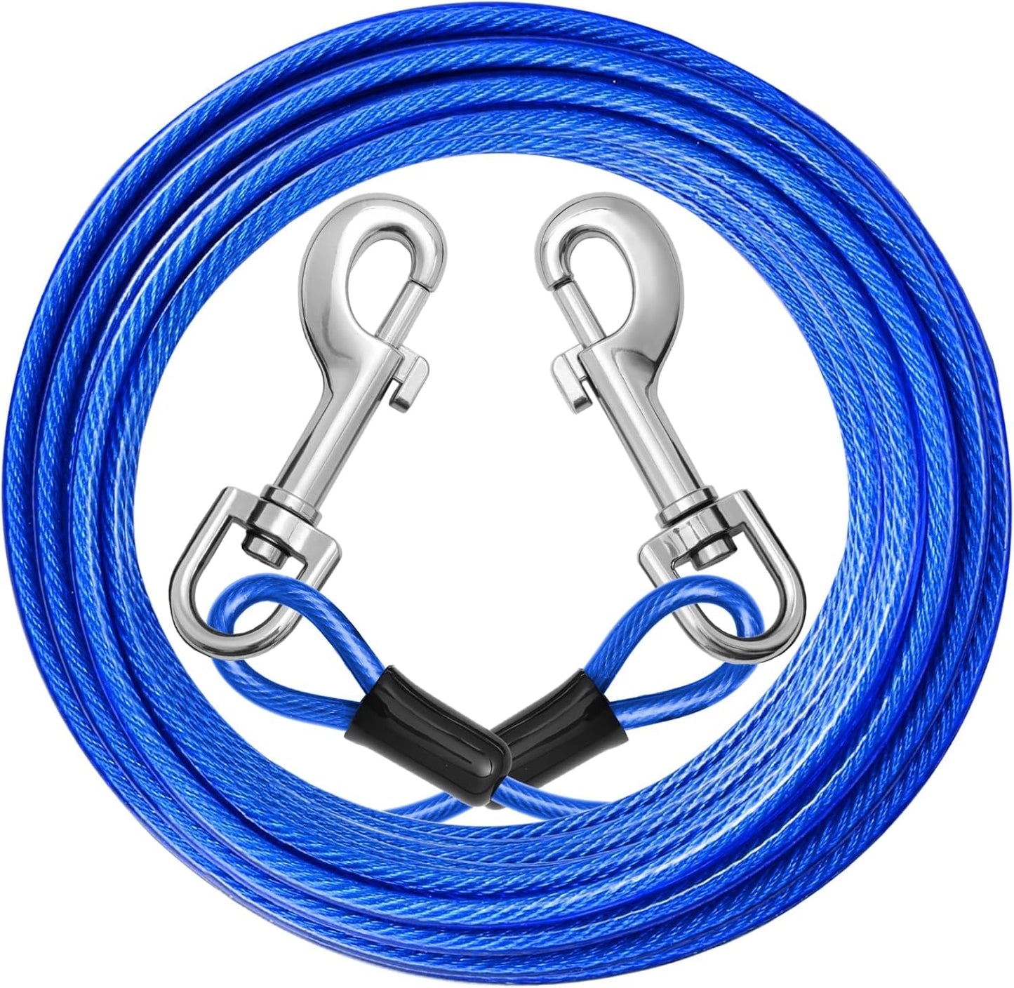 Cable amarre perro 15ft correa cadena reflectante exteriores