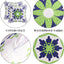 4 Pzas Fundas Almohada 18x18" Estampado Azul