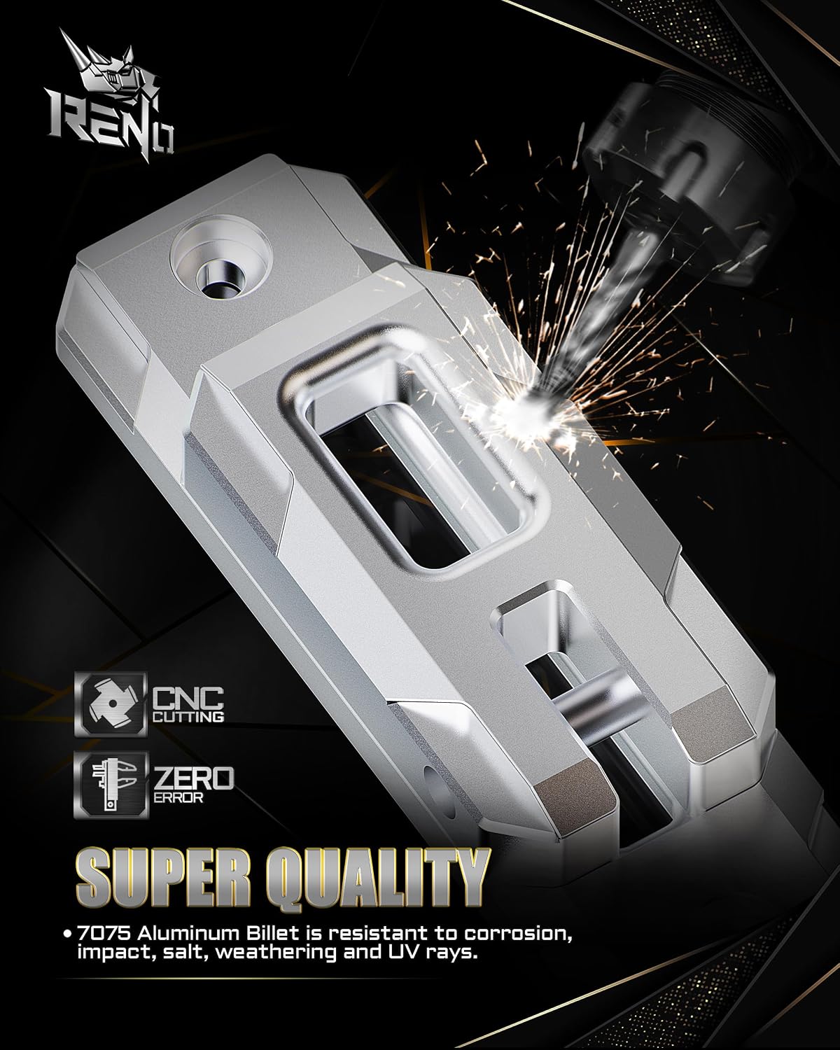 Grillete cabrestante fairlead aluminio cuerda sintética