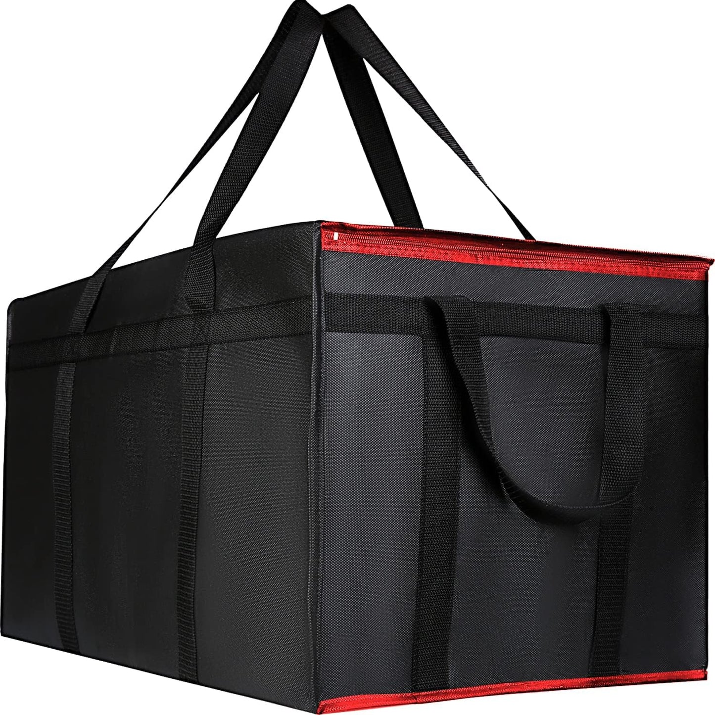 2 Pzas Bolsas Aisladas Catering Therma Negro Rojo