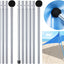 2 Postes lona ajustables para tienda playa camping fiestas