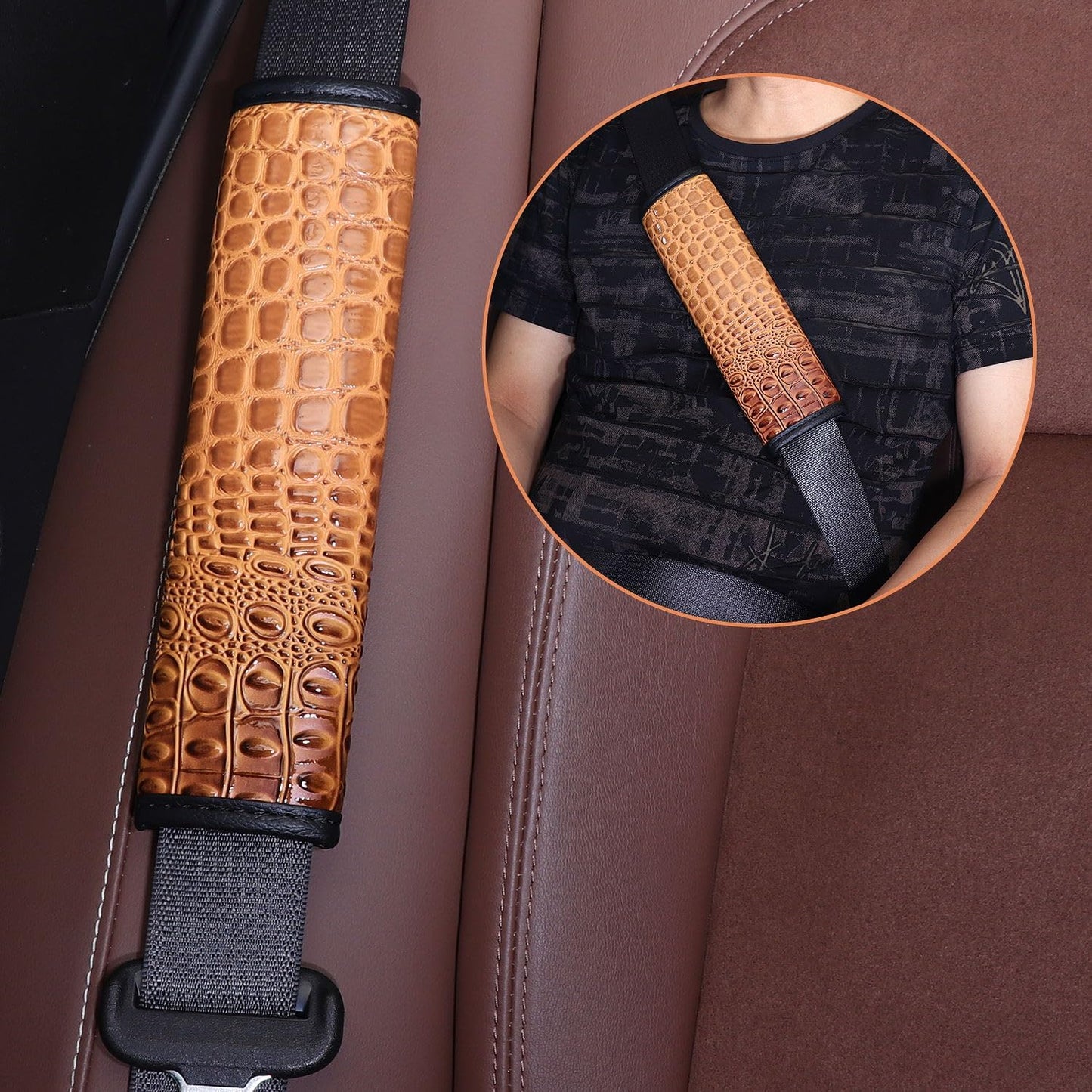 7 Fundas Volante Universal 15" Vintage Cocodrilo