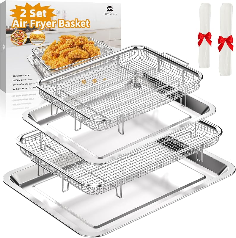 Cesta freidora aire acero inox 60 pzas papel pergamino