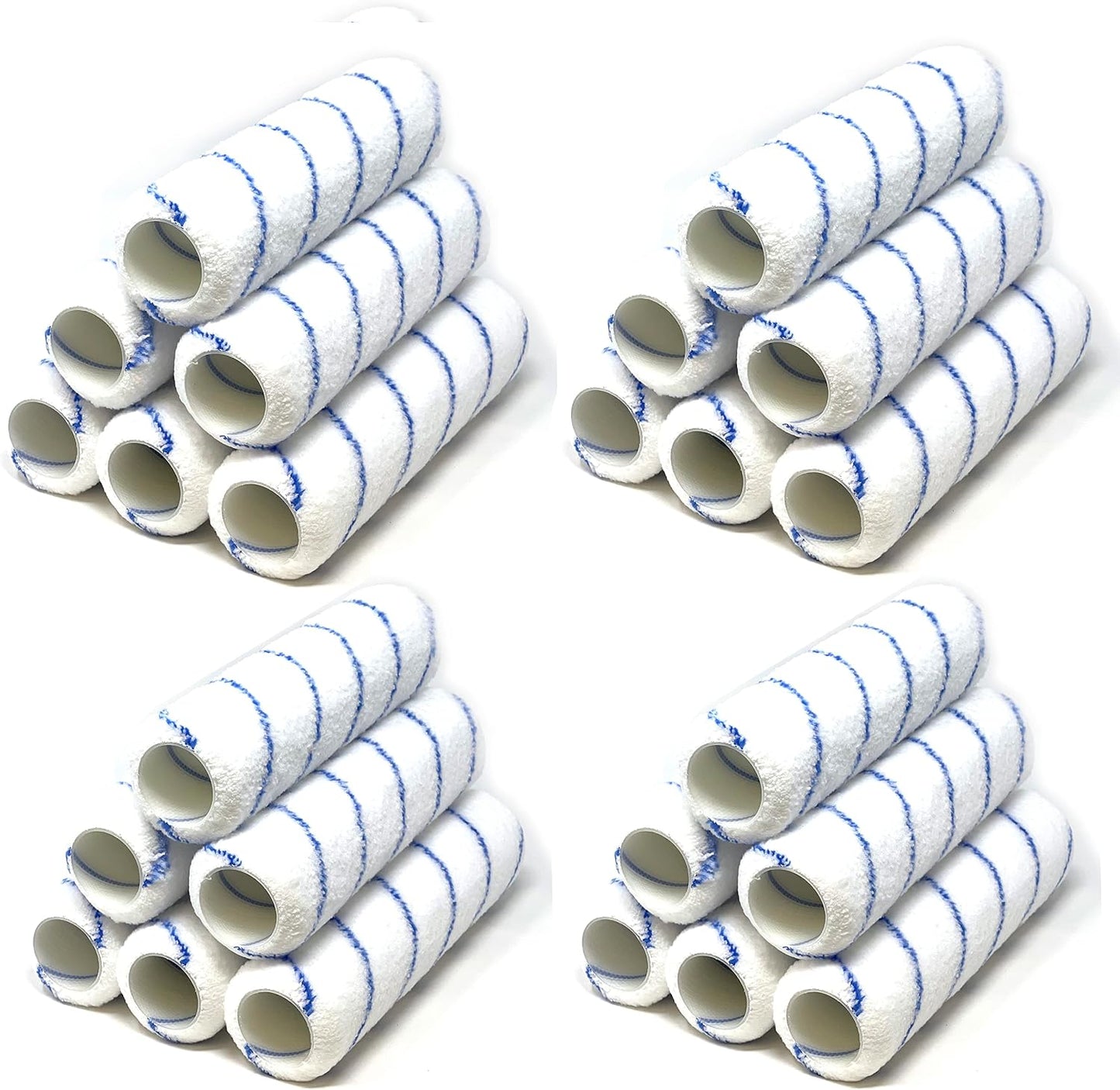 Rodillos pintura 9pulg microfibra sin pelusa pack 24