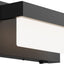 Aplique pared negro LED 8pulg interruptor 4000K