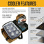 Hielera Carhartt aislada 2 comp. con bolsillo camping