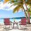 2 Sillas playa plegables acero ligero para exteriores