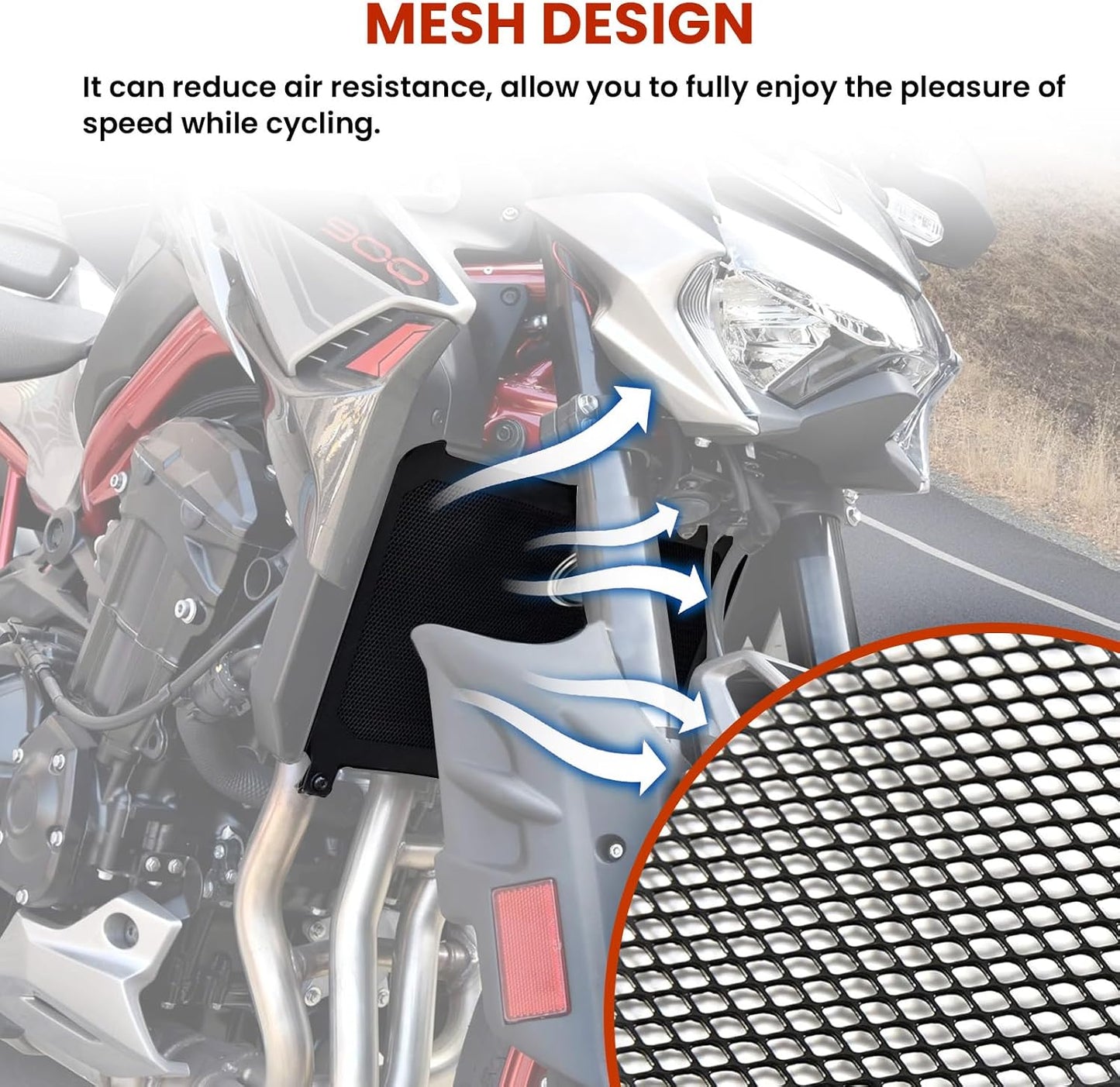 Funda protectora radiador Kawasaki Z900 17-23