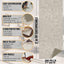 Almohadilla antiderrap para alfombras pasillo 8x10pulg