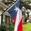 Bandera Texas 2x3 para exteriores bordada con estrellas