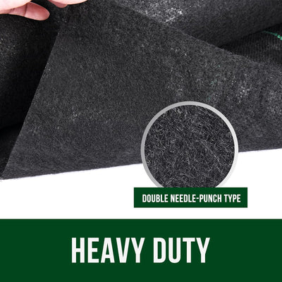 Tela barrera malezas jardín 5oz duradera 3x300pies