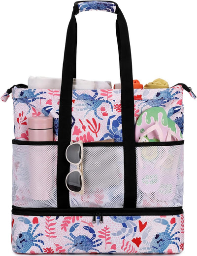 Bolsa playa mujer impermeable con cremallera viajes piscina