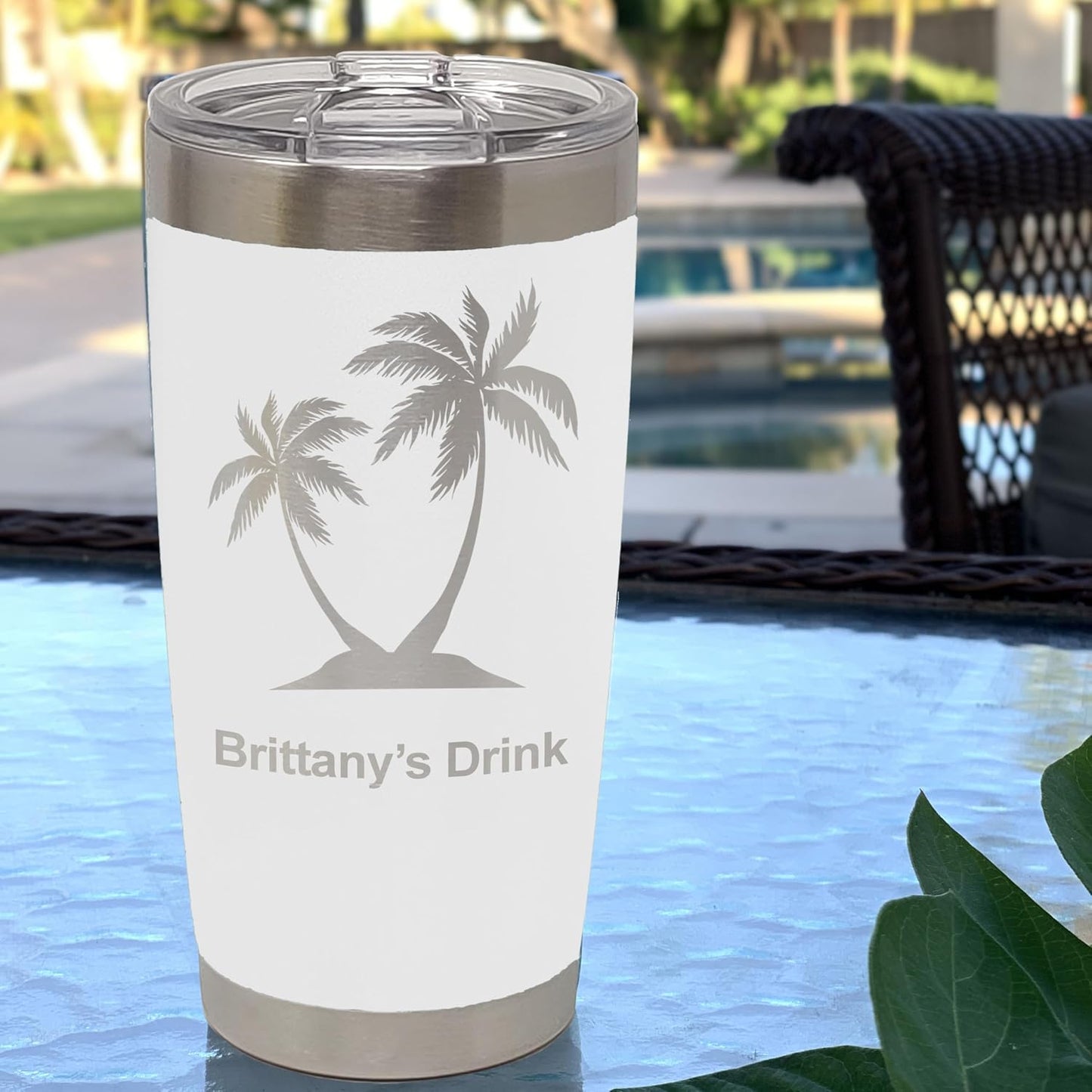 Vaso térmico vacío 20oz oso polar grabado blanco