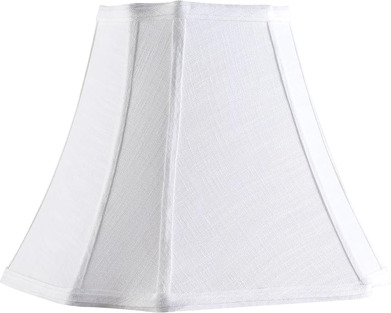 2 Pzas pantalla octagonal blanca hueso para lámpara mesa