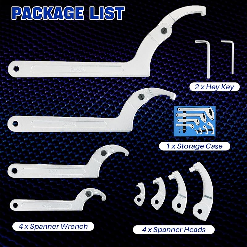 Set 8 llaves inglesas ajustables 3/4-6 1/10"